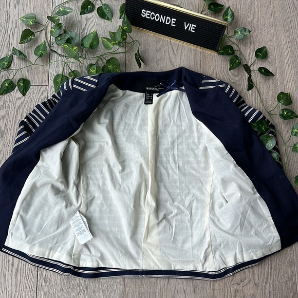 Mango striped suit jacket - Picture 3 of 4